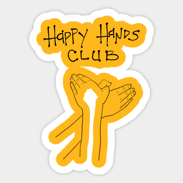 Happy Hands Club Sticker by NickiPostsStuff